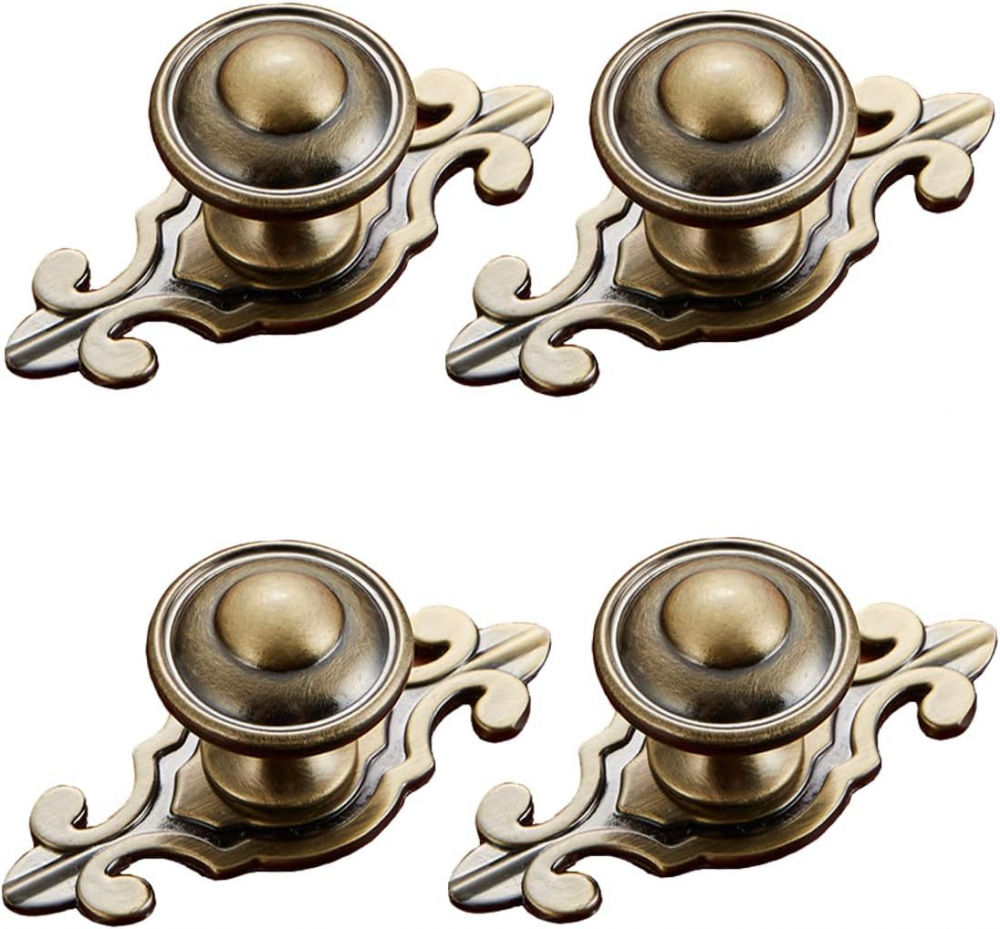 Bouton D'Armoire FKI Hardware - Laiton Et Fer Forgé Noir - 1 1/2 - Quincaillerie Ancienne