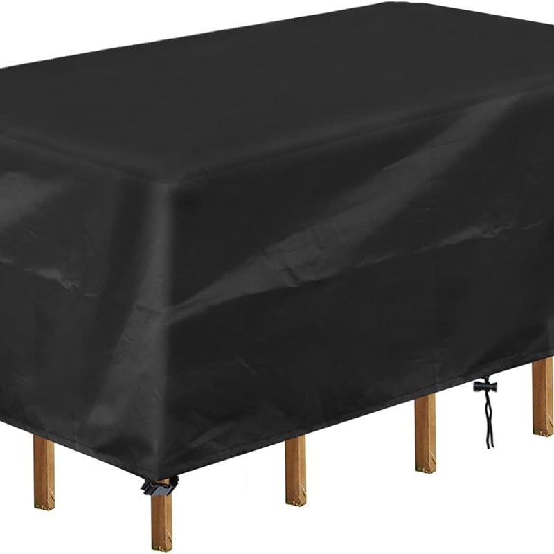 1 sztuka (170x94x70 cm) Obrus ogrodowy, prostokątny pokrowiec na meble ogrodowe, wodoodporny i odporny na promieniowanie UV, pokrowiec na stół i krze
