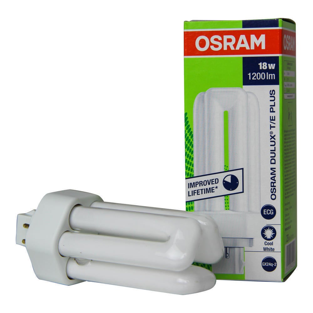 Lâmpada DULUX T/E 18W/840 PLUS GX 24q-2 - OSRAM | Leroy Merlin