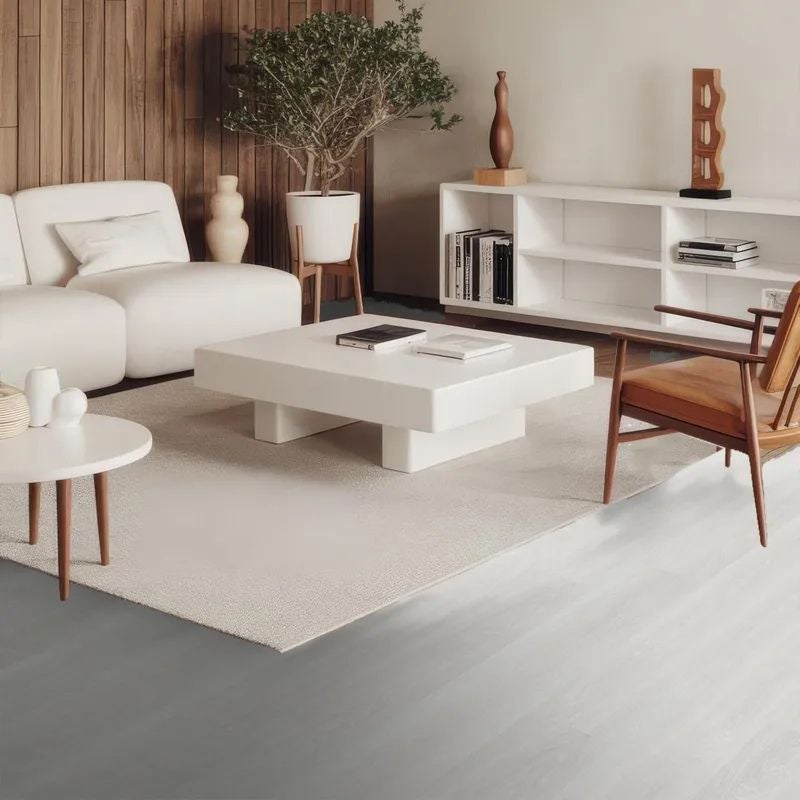 Arquiservi® Casa e negócios【Vinílico SPC 5,5 mm】Instalação rápida | 100% resistente à água | Carvalho cinza claro - 6
