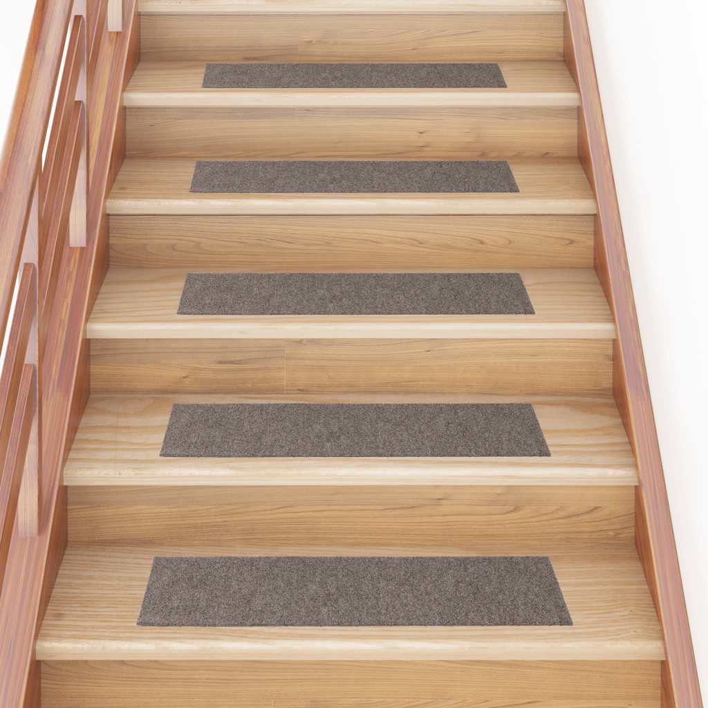 Tapis d'escalier auto-adhésifs 30 pcs | Paillasson d'escalier | Tapis de marche crème 76x20 cm CFW985528 - 2