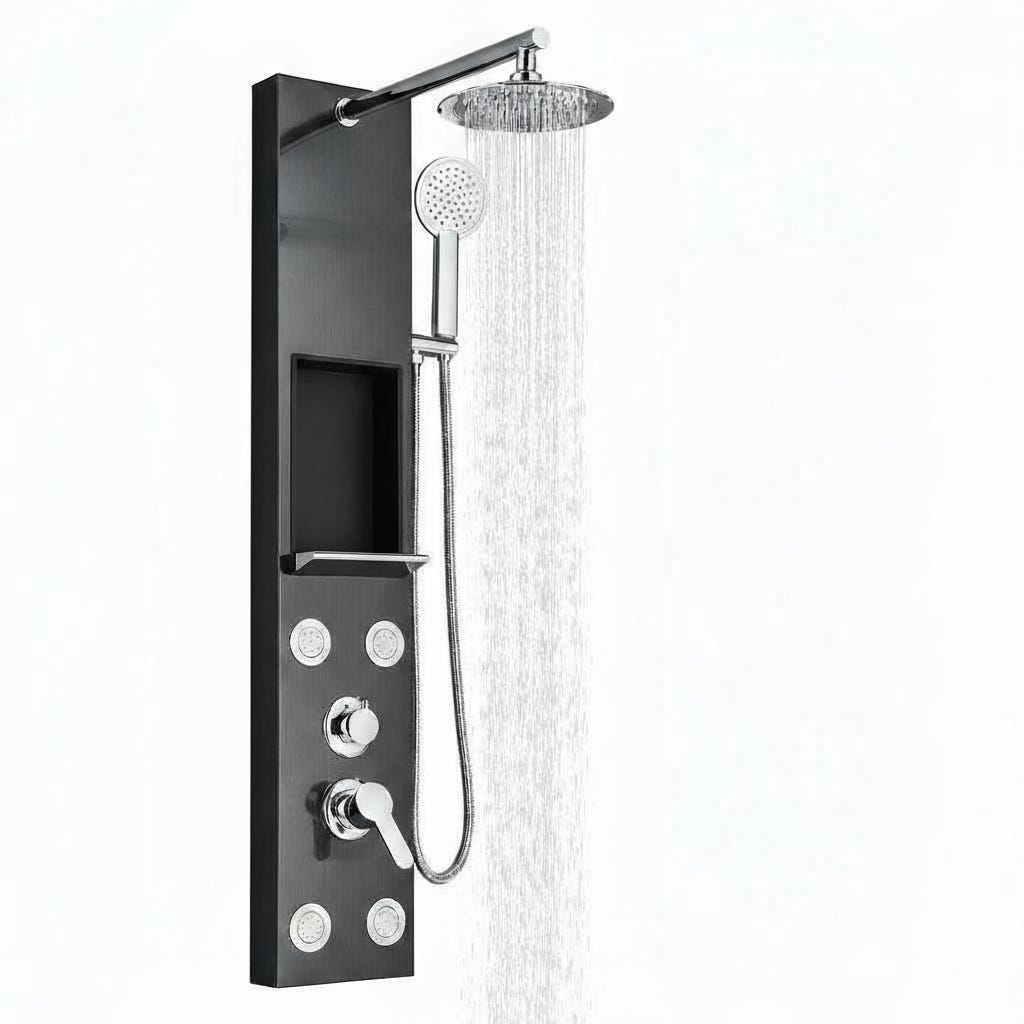 Douche de pluie ronde ø20 cm en laiton massif chromé Douche de pluie ronde ø20 cm en laiton massif chromé