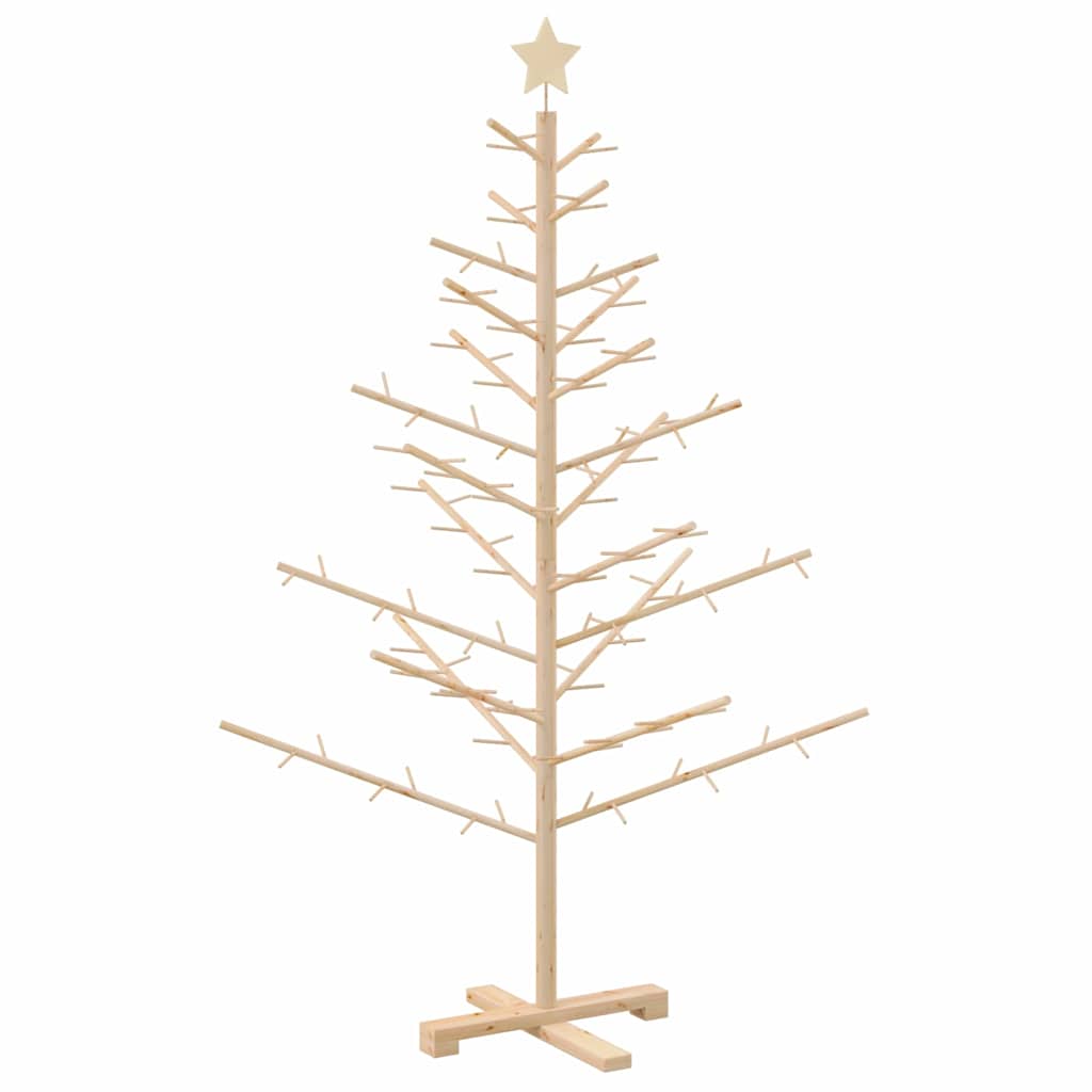 Drewniana choinka Naturalny 150 cm Lite drewno sosnowe