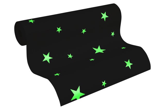 Carta da parati bianca con stelle tono su tono Ideale per un arredamento moderno per cameretta ragazze Carta da parati tessuto non tessuto