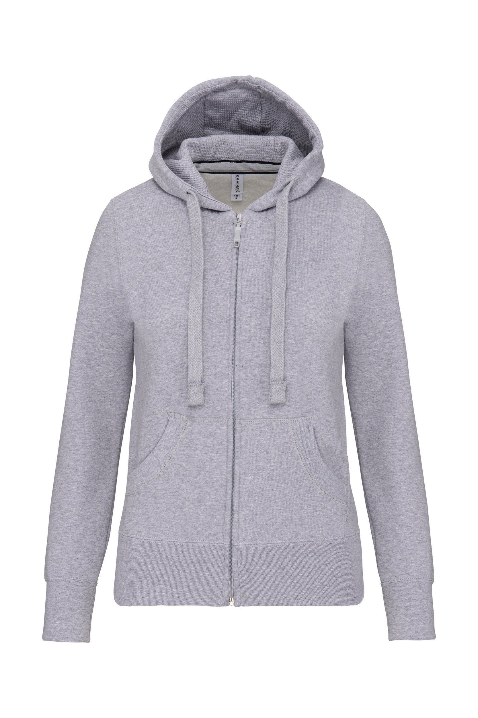 Sweat-shirt Zippé Femme Sans Capuche - Coton, Coupe Ajustée, Manches Longues, Grande Taille, Doux