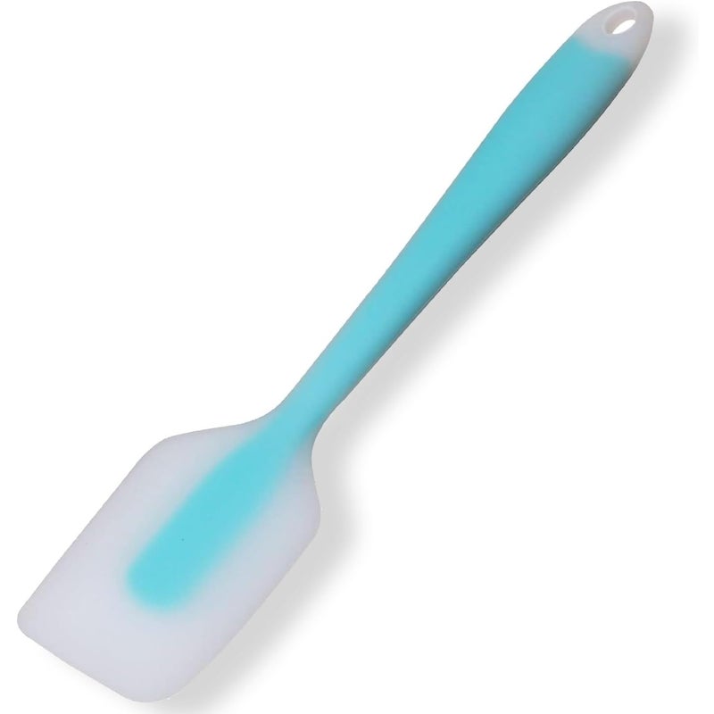 1 niebieski silikonowy skrobak kuchenny o wymiarach 28*5,4 cm, elastyczny, odporny na ciepło skrobak, skrobak do ciasta do pieczenia i