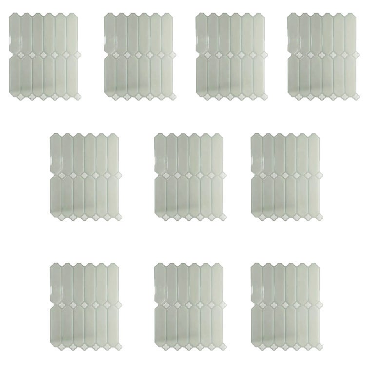 Paquete de 10 pegatinas de pared 3d autoadhesivas para cocina, impermeables, resistentes a altas temperaturas, aptas para chimeneas (verdes)