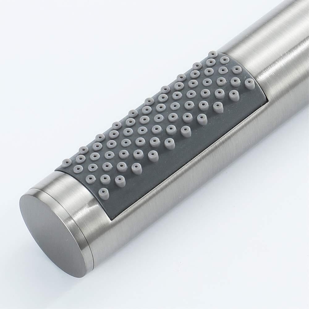 Pommeau de douche à économie d'eau en acier inoxydable 304, pommeau de douche à main haute pression brossé. - 5