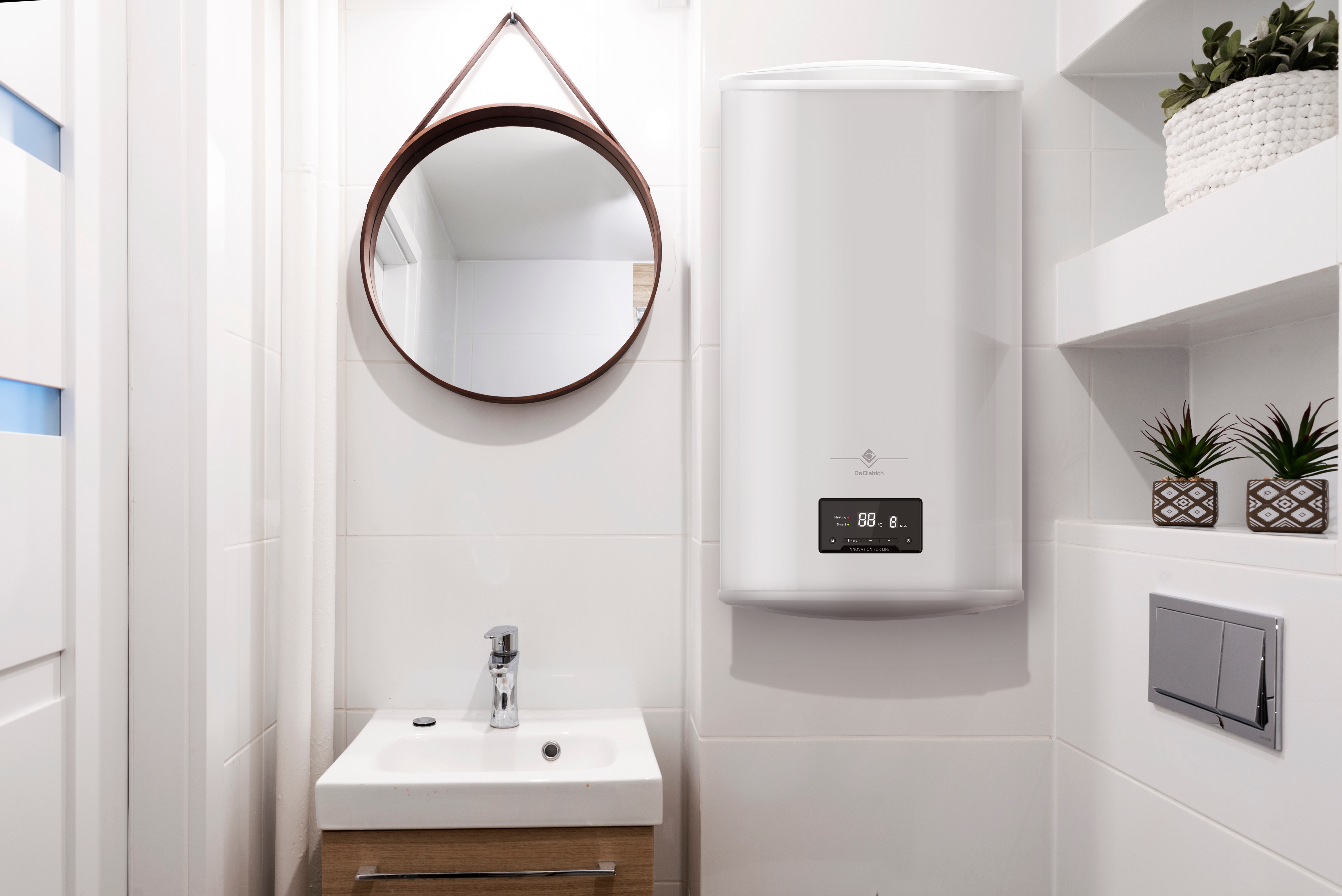 Chauffe eau électrique Plat Mural MultiPosition CESL C De Dietrich 80 L - 2