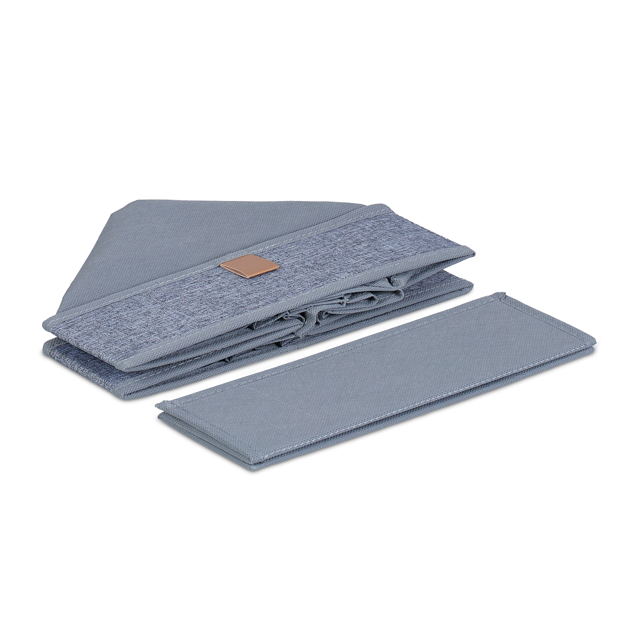 organiseurs sous-vêtements, lot de 4, pour chaussettes, cravates, foulards, boîtes de rangement, gris, Relaxdays - 6