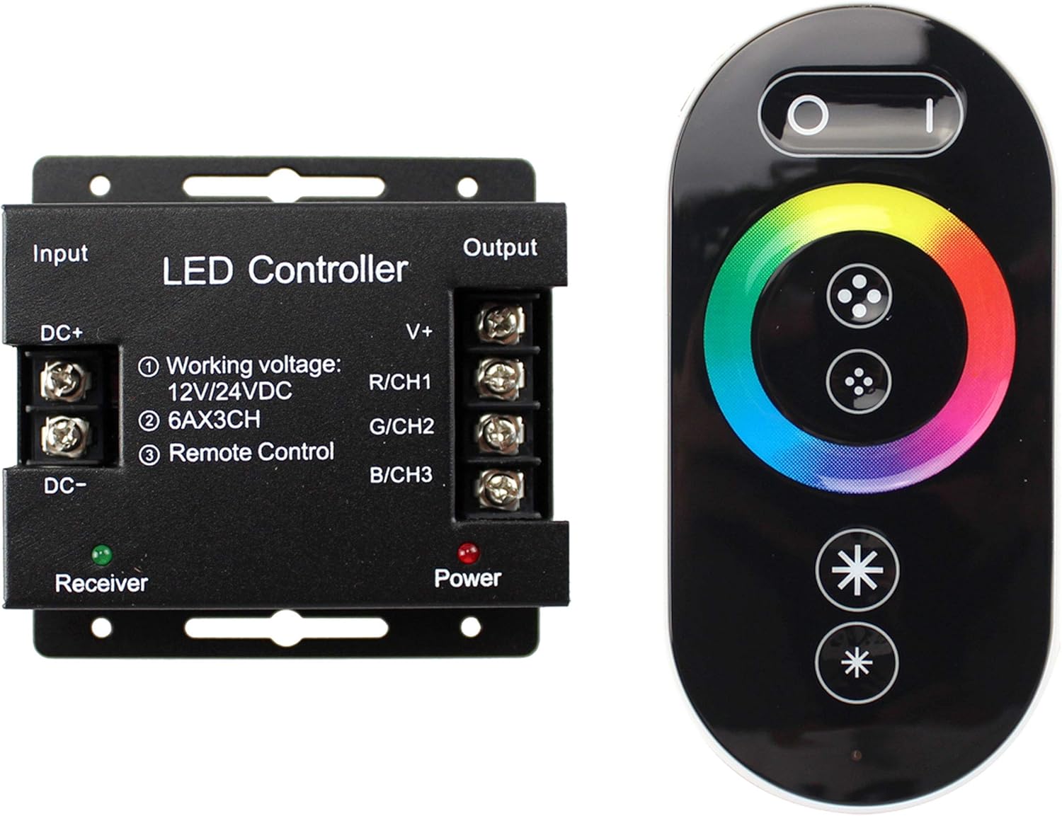Variateur tactile LED RGB 12 V 24 V pour bandes lumineuses LED — free download