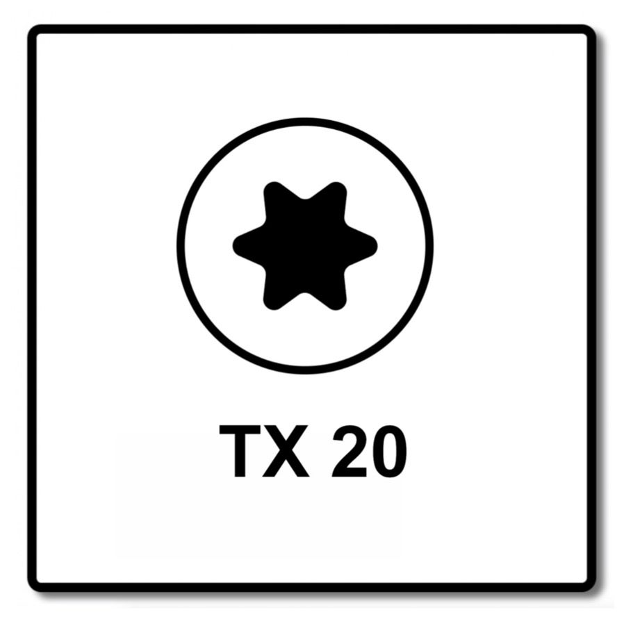 Fischer Vis pour panneaux de particules Power-Fast II FPF II 3,5x20 mm - 200 pièces (670100) Tête cylindrique + Filetage complet Torx, galvanisée, - 3