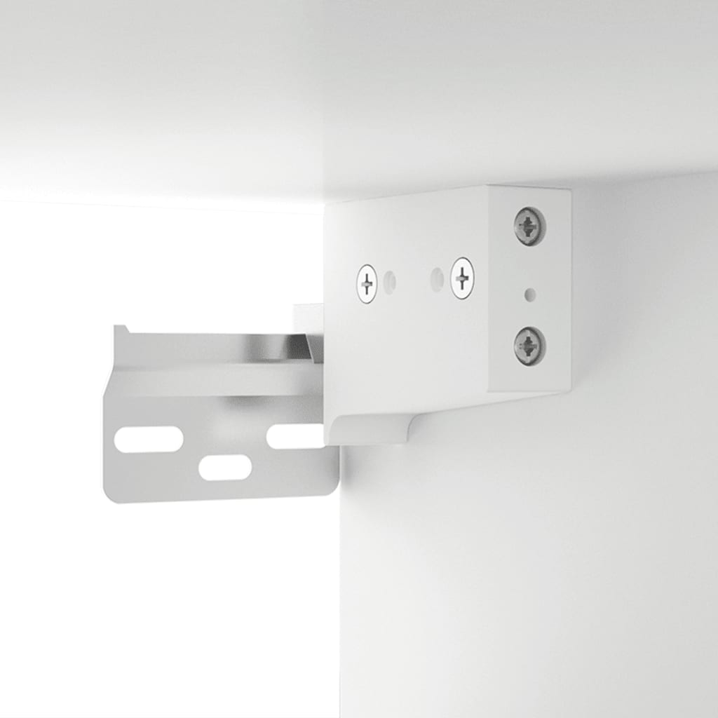 Mesita de noche de pared，Mesilla de noche flotante blanco 34x30x20 cm CFW23732 - 6