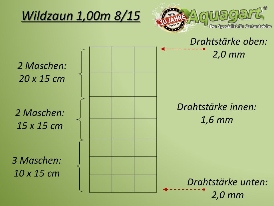 Ogrodzenie ochronne 200 m, ogrodzenie leśne, siatka druciana wiązana, ogrodzenie z drutu 100/8/15