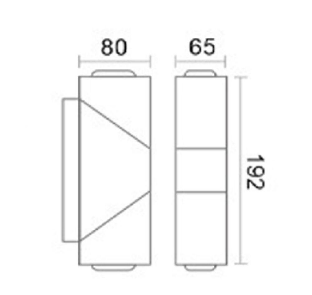 Applique murale extérieure 12 W avec détecteur de mouvement, lampe murale LED étanche IP65 avec détection, éclairage d'entrée moderne, blanc chaud 300 - 2