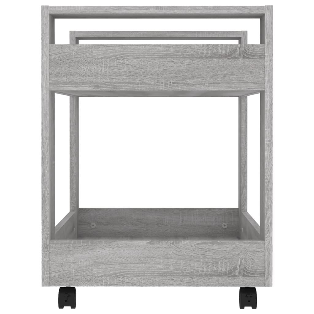 Maison Exclusive - Chariot de bureau Sonoma gris 60x45x60 cm Bois d'ingénierie - 6
