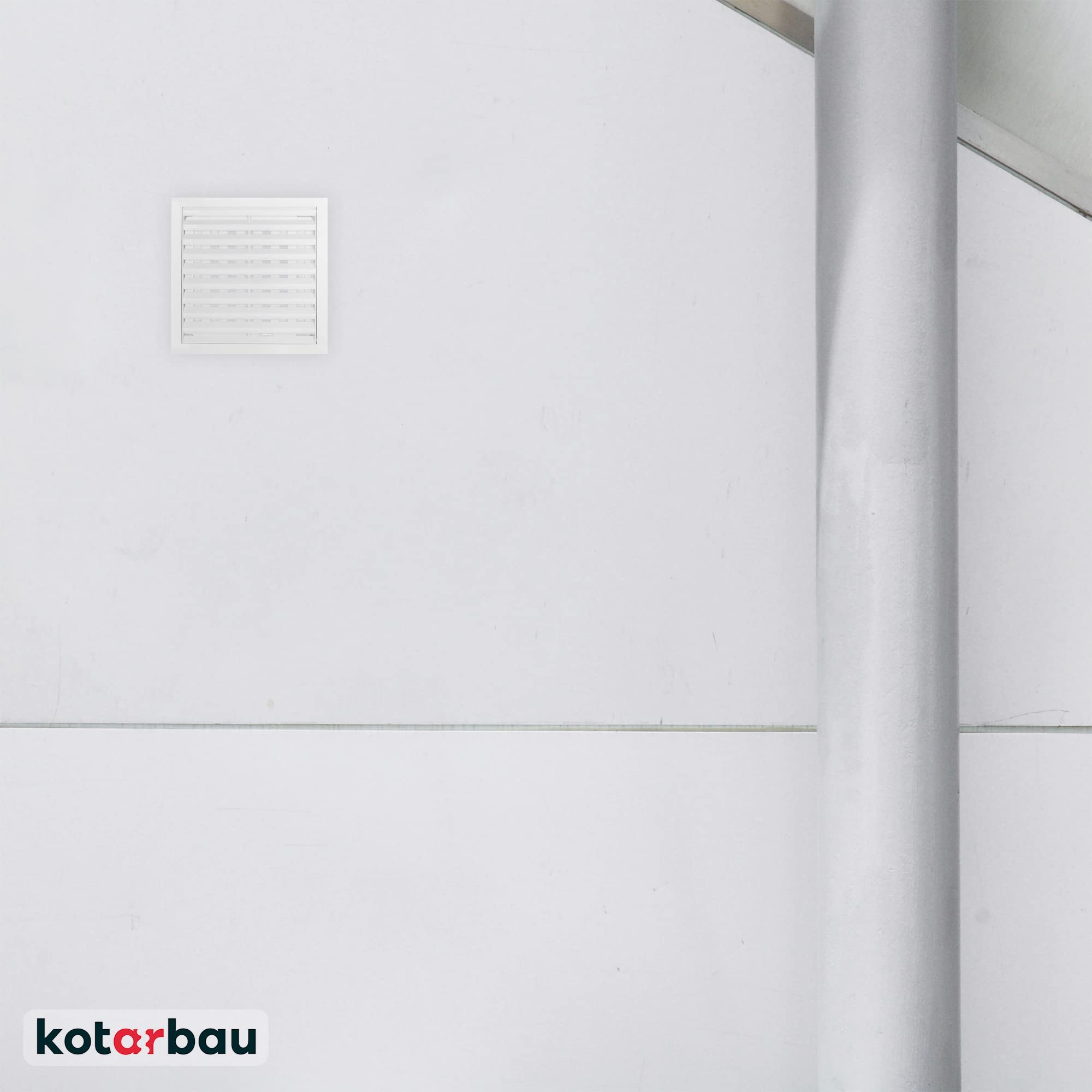 Kratka wentylacyjna Kotarbau 150x150 mm Biała Z blokadą przepływu powietrza - 2