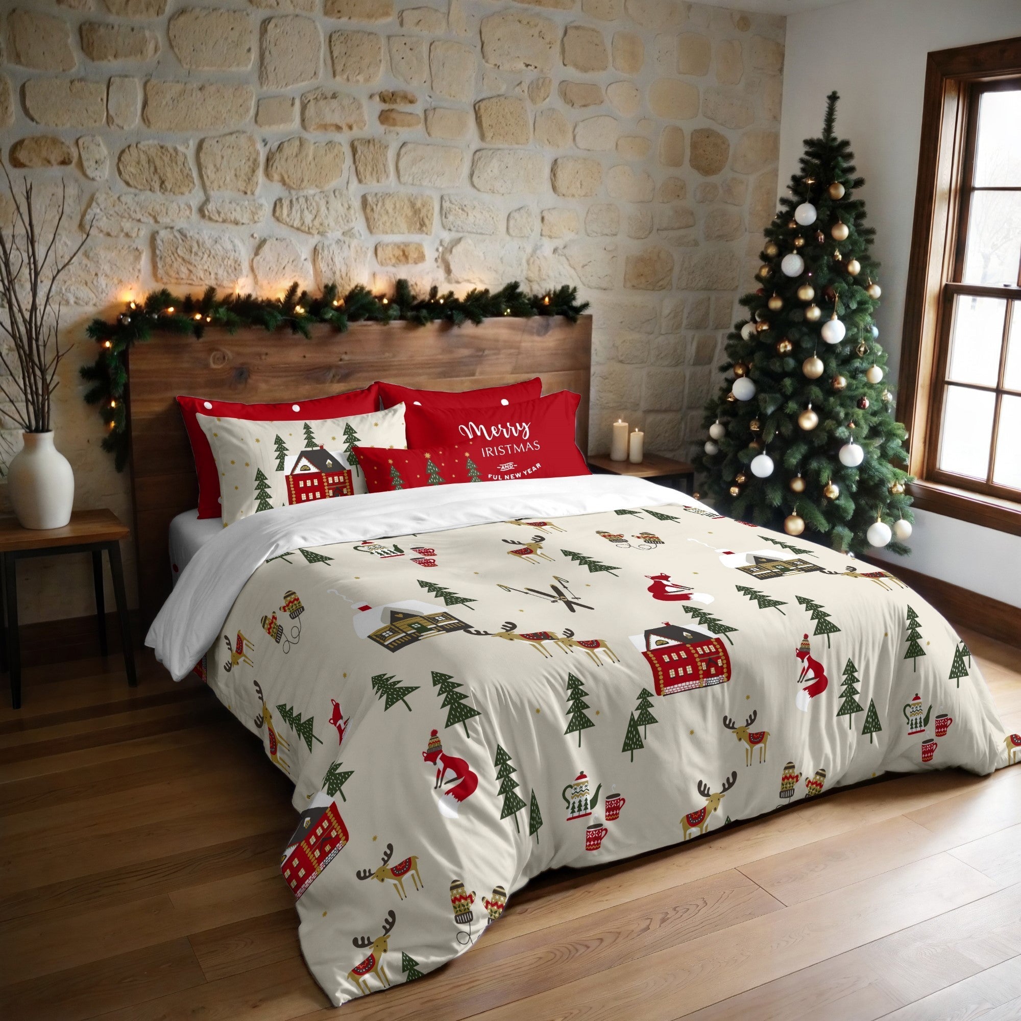 Housse de couette avec boutons-pression Laponia 19 140x200 cm - 5