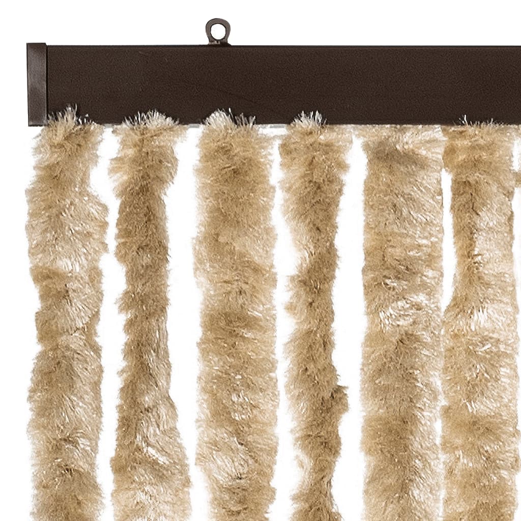 Moustiquaire | Rideau anti-moustique beige 118x220 cm chenille CFW45093 - 4