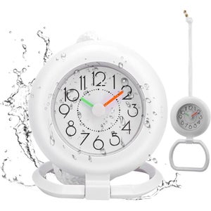 Timer Doccia Orologio Da Bagno Digitale Con Termometro E Igrometro - Display LCD, Impermeabile IP24, Timer E Sveglia Orologio Doccia Timer Conto Alla Rovescia
