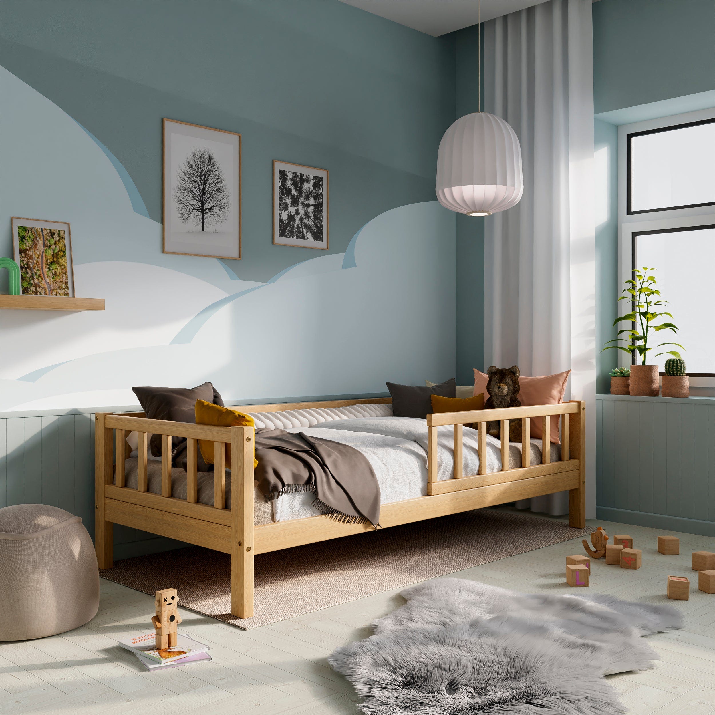 Vipack PINO LIT A BALDAQUIN 140x200cm Blanc Vipack PINO LIT A BALDAQUIN 140x200cm Blanc