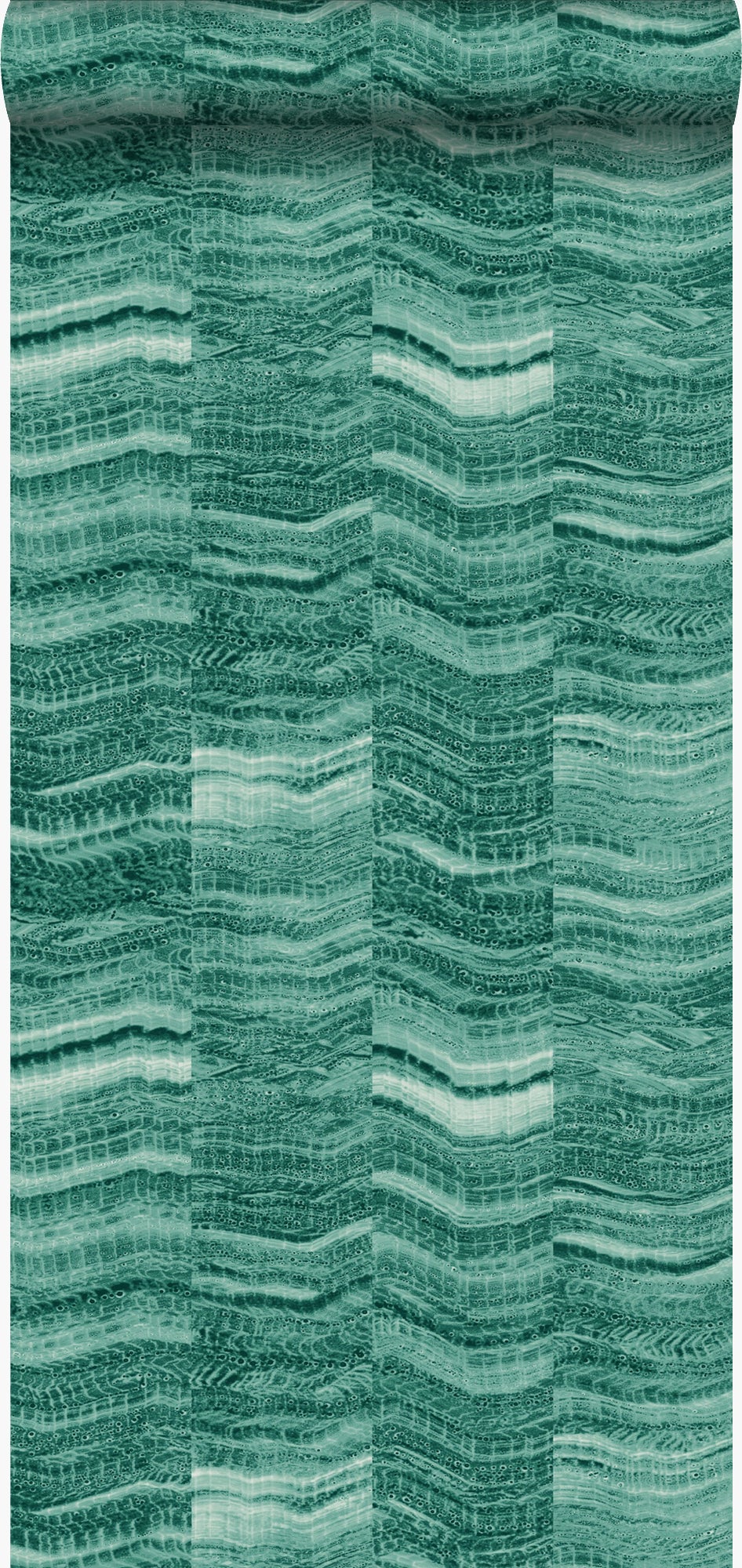 Tapeta motyw marmuru szmaragdowej zieleni - 53 cm x 10.05 m - ORIGIN