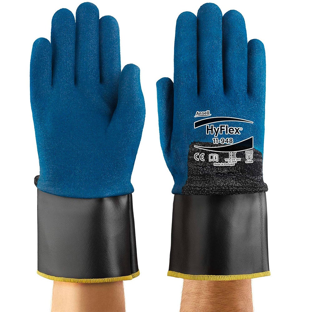 Lot de 12 paires de gants de travail en PU anti coupure Hyflex 11-948 EN388 Taille - Taille 9 - 3