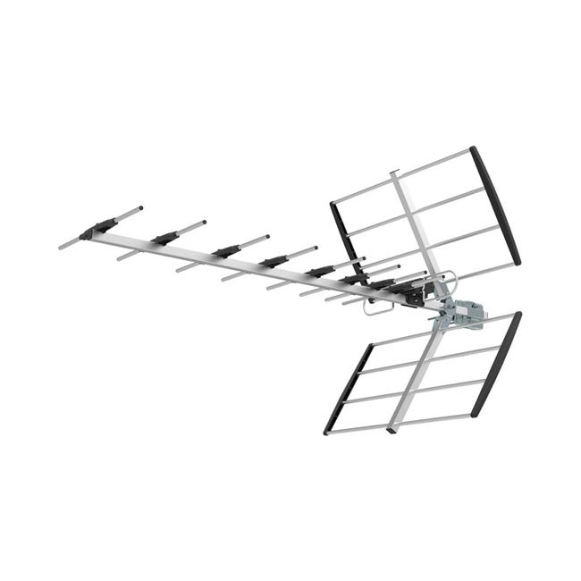 KÖNIG Antenne rateau UHF TV extérieure 14dB DVB-T/T2 sur Toit maison KÖNIG Antenne rateau UHF TV extérieure 14dB DVB-T/T2 sur Toit maison