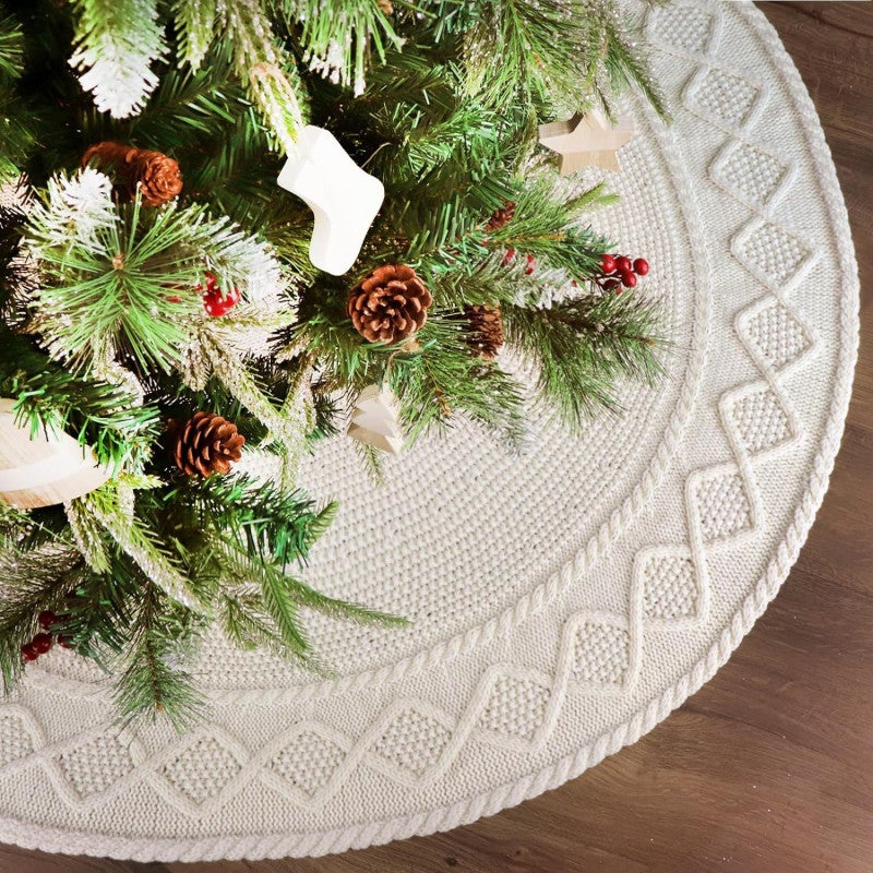Jupe De Sapin Métal Rose - Père Noël, 21 Cm De Haut, Boîte Ouverte, état Neuf