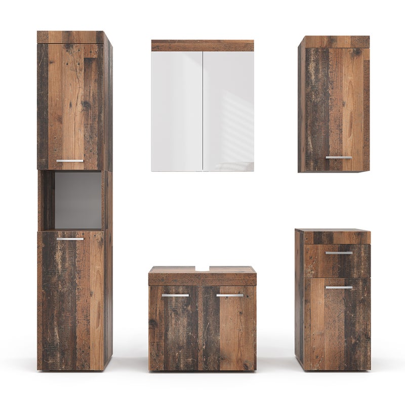 Vicco Zestaw mebli łazienkowych Luna, Oldstyle, 5 części