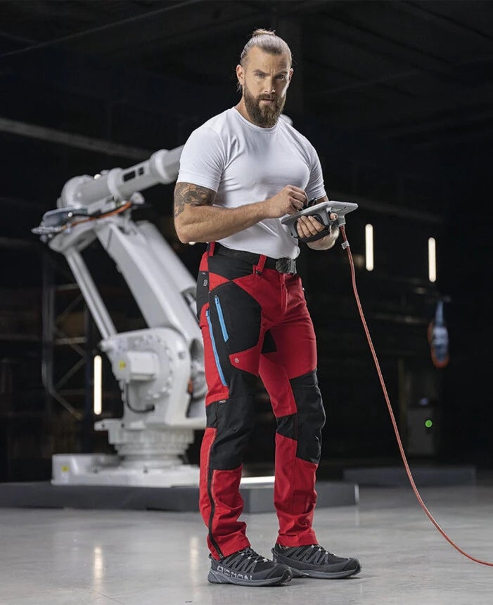 Pantalón trabajo elástico hombre ARDON ULTRITE - rojo - 54 | Leroy Merlin