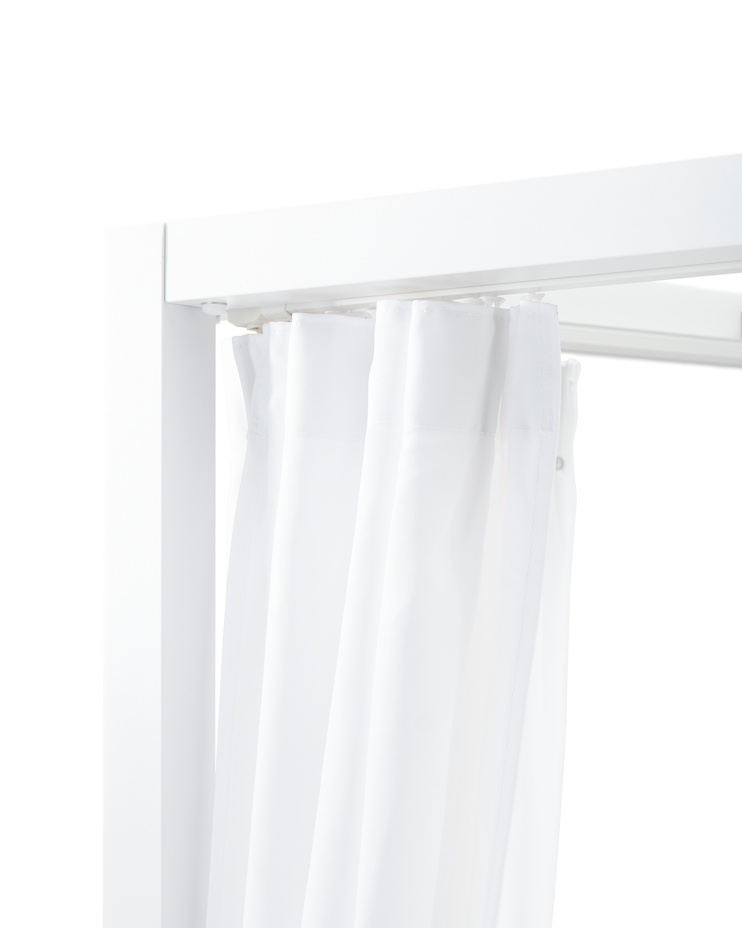 Cama balinesa em alumínio branco e almofadas bege - Balinese - 8