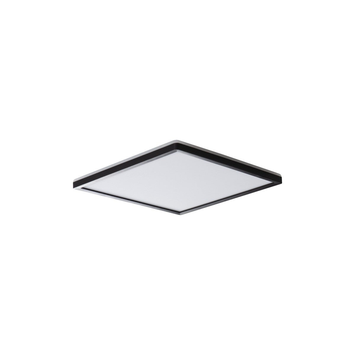 Plafonnier LED 12,3W carré noir 22,5cm IP54 CCT Kanlux | Leroy Merlin