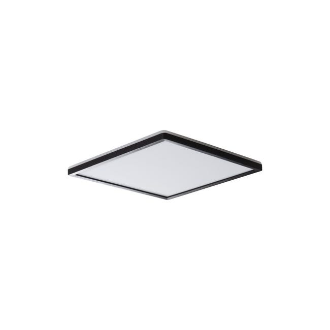 Plafonnier LED 12,3W carré noir 22,5cm IP54 CCT Kanlux | Leroy Merlin