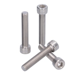 Viti Testa Tappo Esagonale (a Brugola) In Acciaio Inox 304, Passo Fine M10x1,25 E M12x1,0