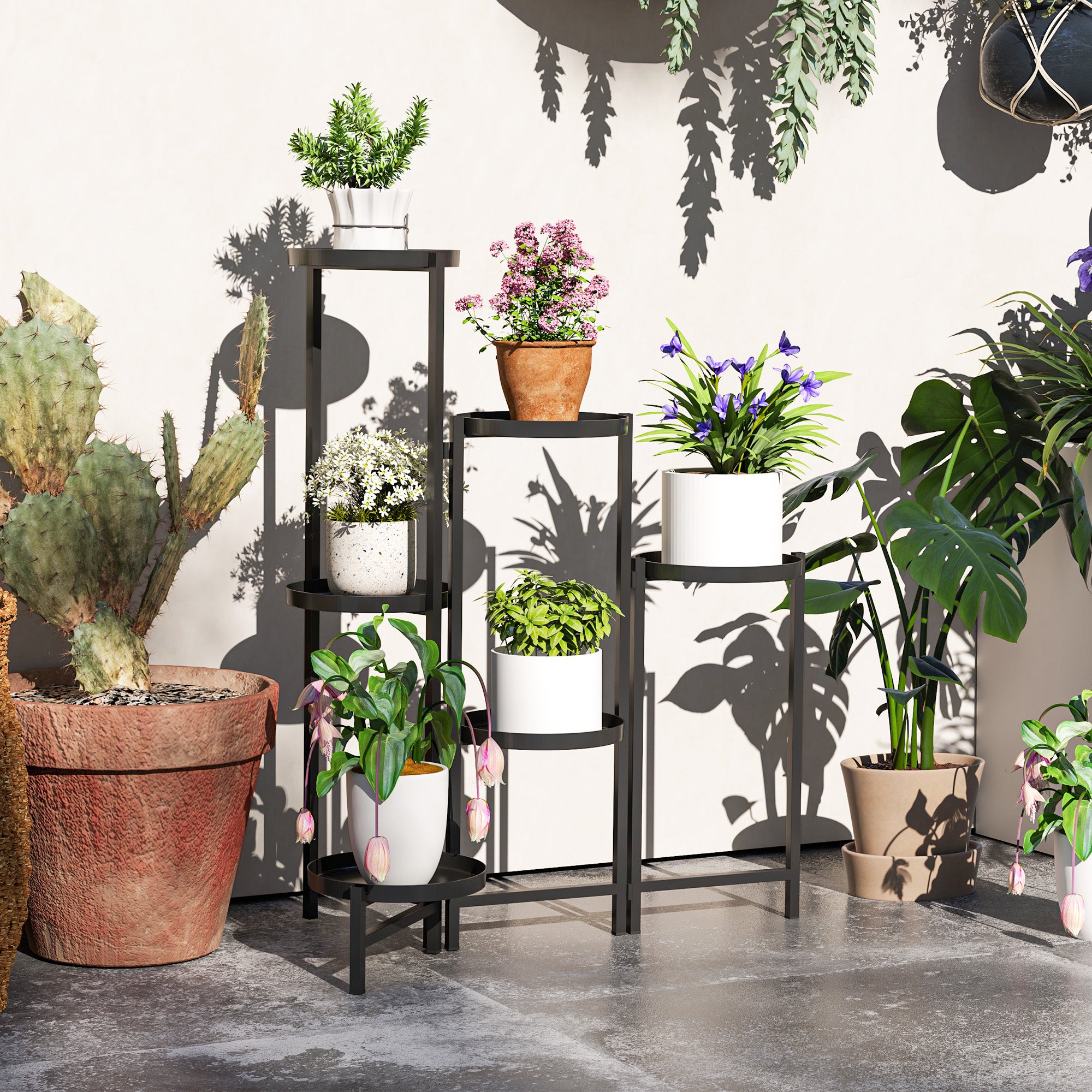 Support pour plantes Métal Outsunny - 2