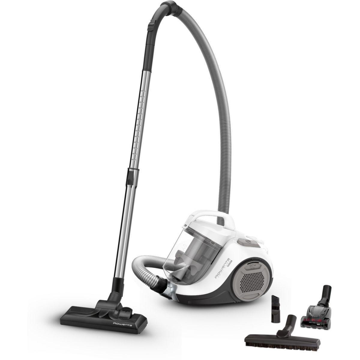 Rowenta Swift Power Cyclonic Aspiradora Cilíndrica Secar 750 W Sin Bolsa Blanco/Gris , Leroy Merlin
