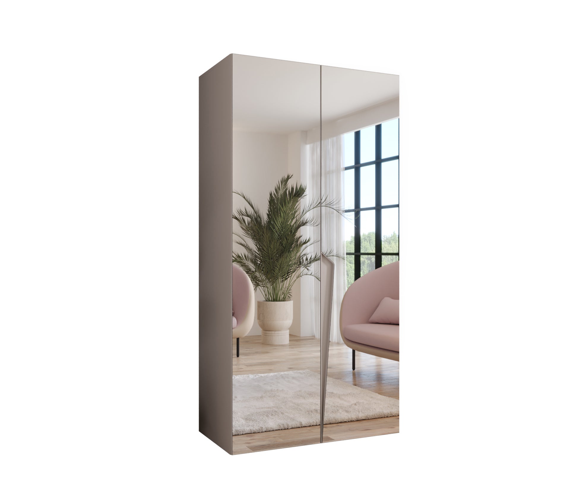 Szafa uchylna otwierana Piano 3 100 x 52 x 202 cm kaszmir + u. kaszmir