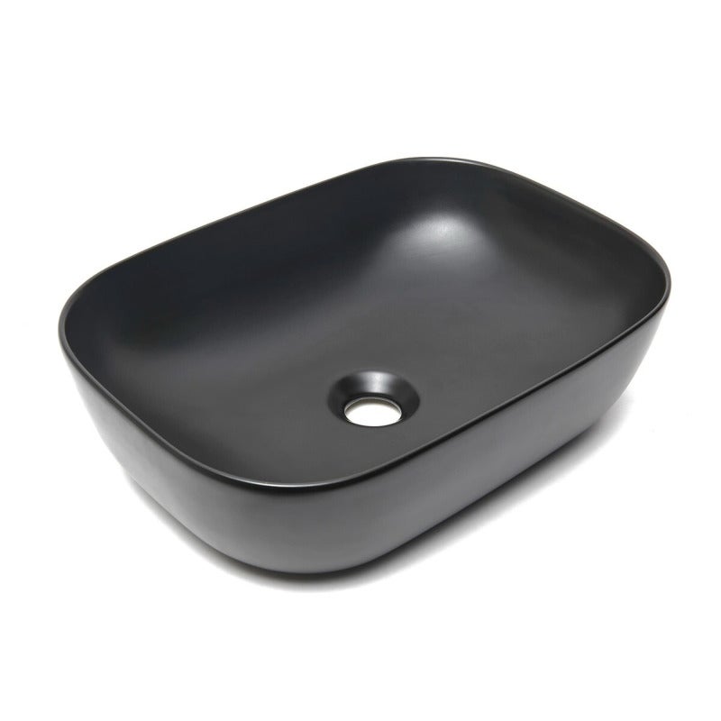 Vasque à poser 45,5 x 32,5 x 13,5 cm sans trop-plein noir mat Infinitio SAT (SATINF4532BKM) - 4