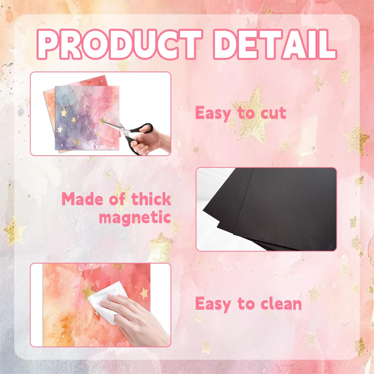 Revêtement magnétique pour casier - feuilles en PVC, 6 pièces ...