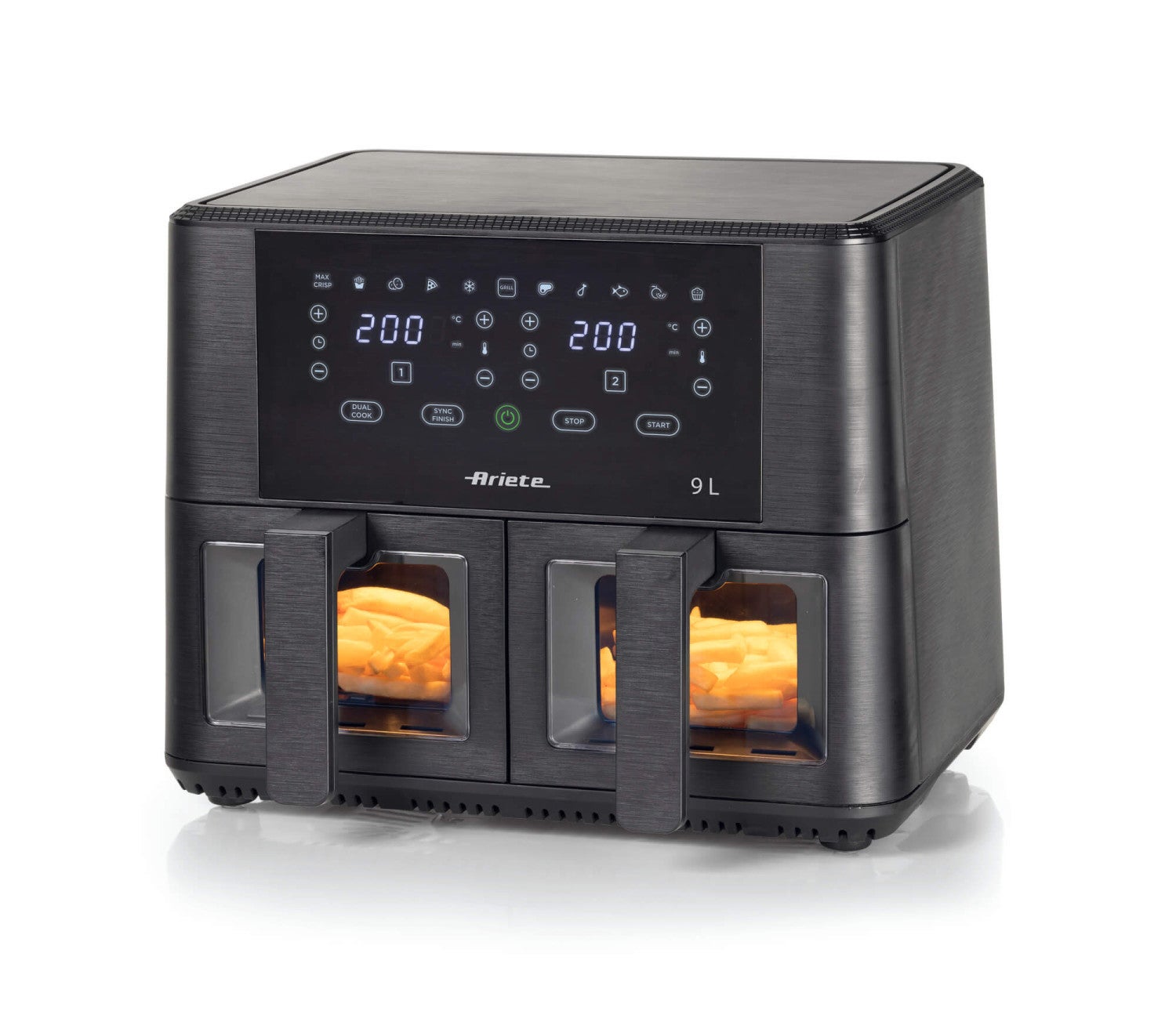 Ariete Freidora De Aire Doble 4631 9L 2400W Negra , Leroy Merlin