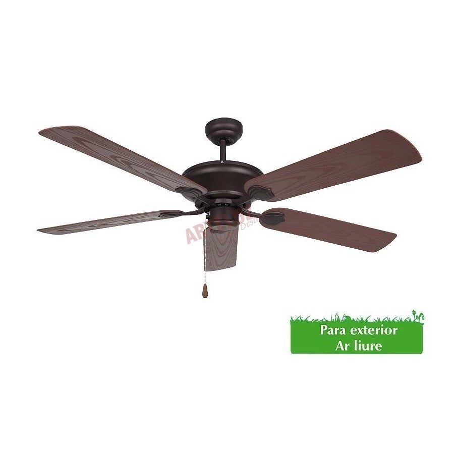 Ventilateur De Plafond Extérieur Avec Lumière – 20 Pouces, IP65, Télécommande, 6 Vitesses – Pour Terrasse, Pergola, Intérieur - 14