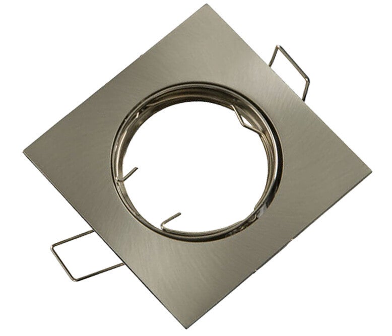 Oprawa sufitowa wpuszczana oczko złota satyna 1xGU10x50W kwadratowa ruchoma IP20 wym: 2,8 x 8,4 x 8,4 cm aluminium IdeaLED