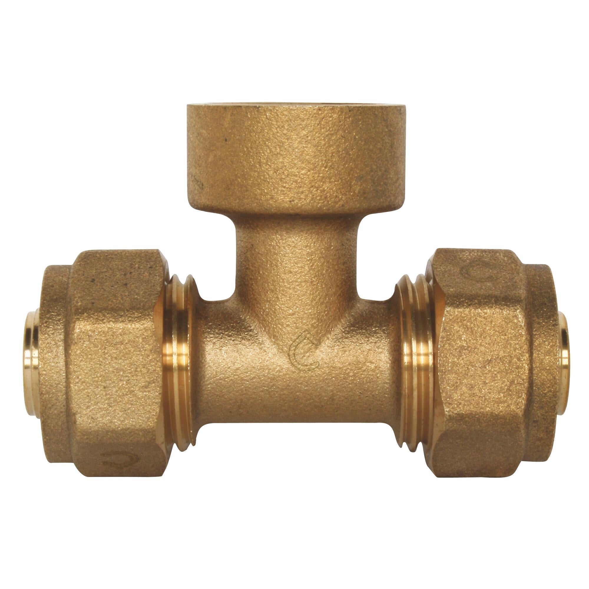 Raccord à compression - femelle au centre 15/21 - PER Ø20 - 7