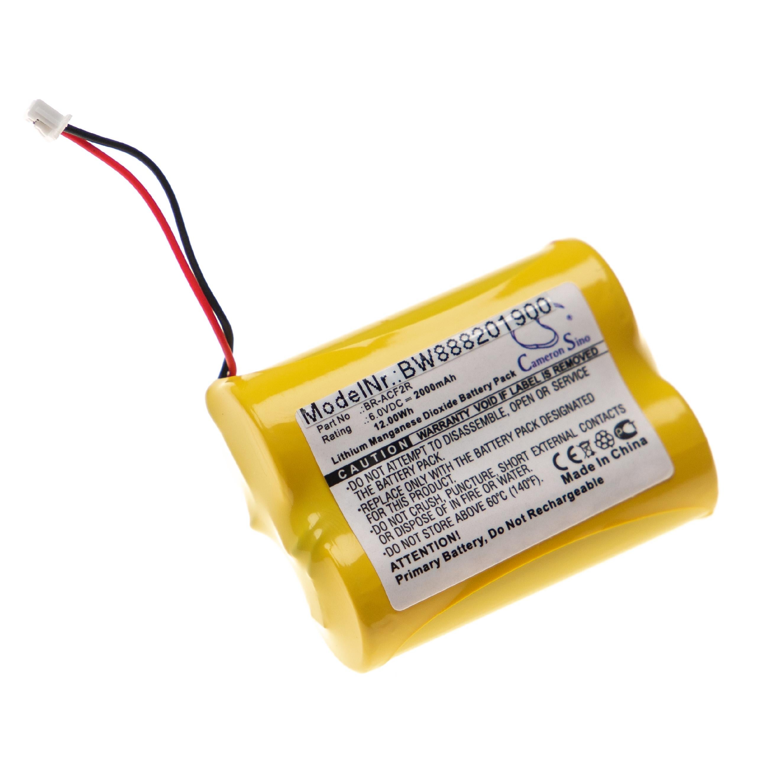 CELLONIC Ersatzakku 2000mAh Für Panasonic BR-ACF2R – Li-MnO2, 6.0V, Mit Schutzschaltung