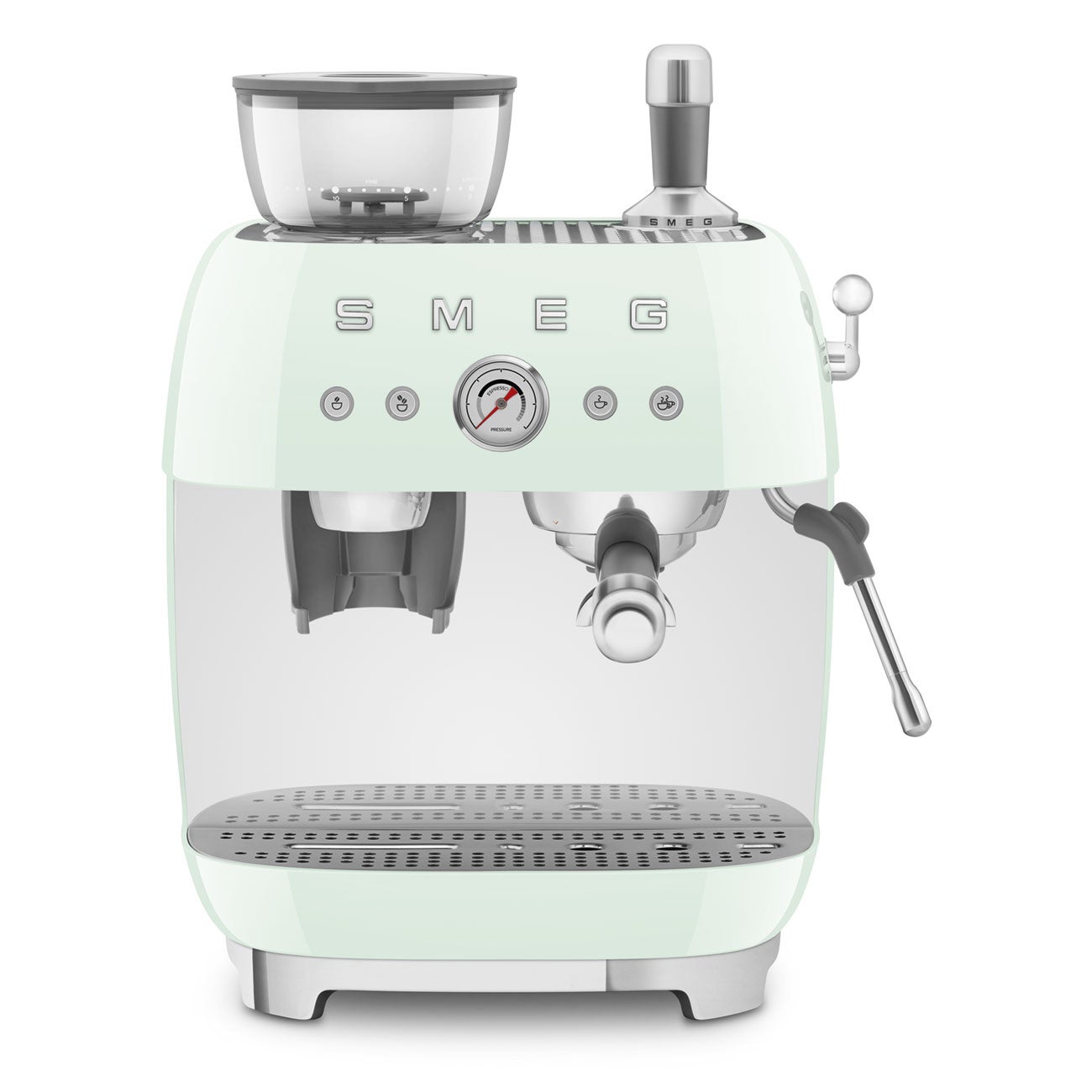 Smeg Cafetera Espresso Manual Con Molinillo Integrado Egf03pgeu Verde , Leroy Merlin