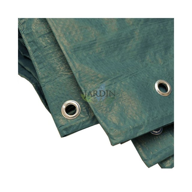 Toldo verde reforçado 4 x 6 metros 90 gr/m2 com ilhós