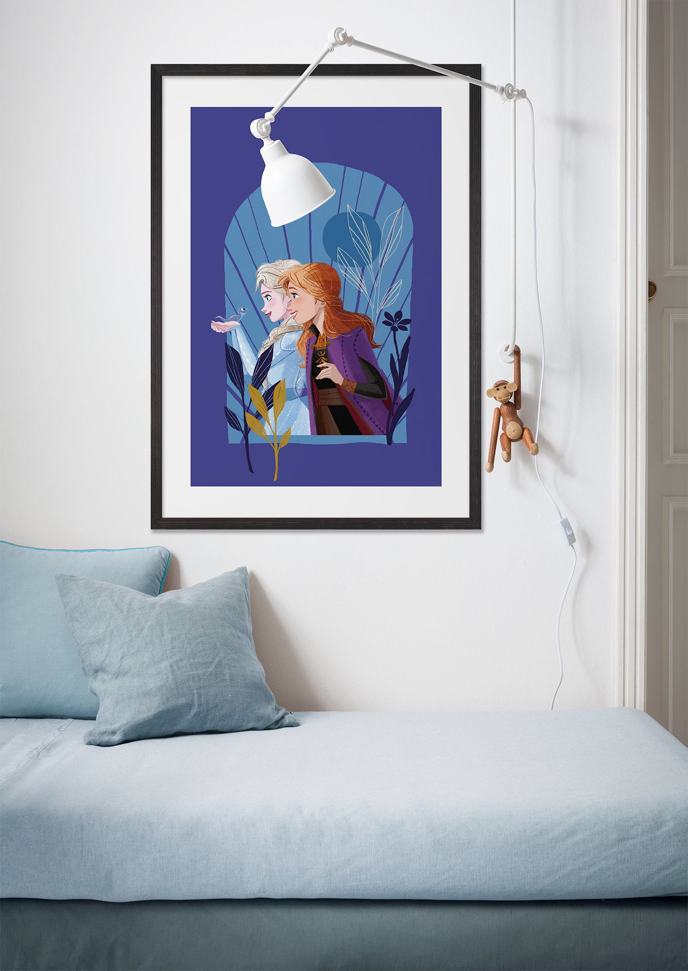 Cartel artístico de komar - disney frozen mockingbird - talla: 50 x 70 cm