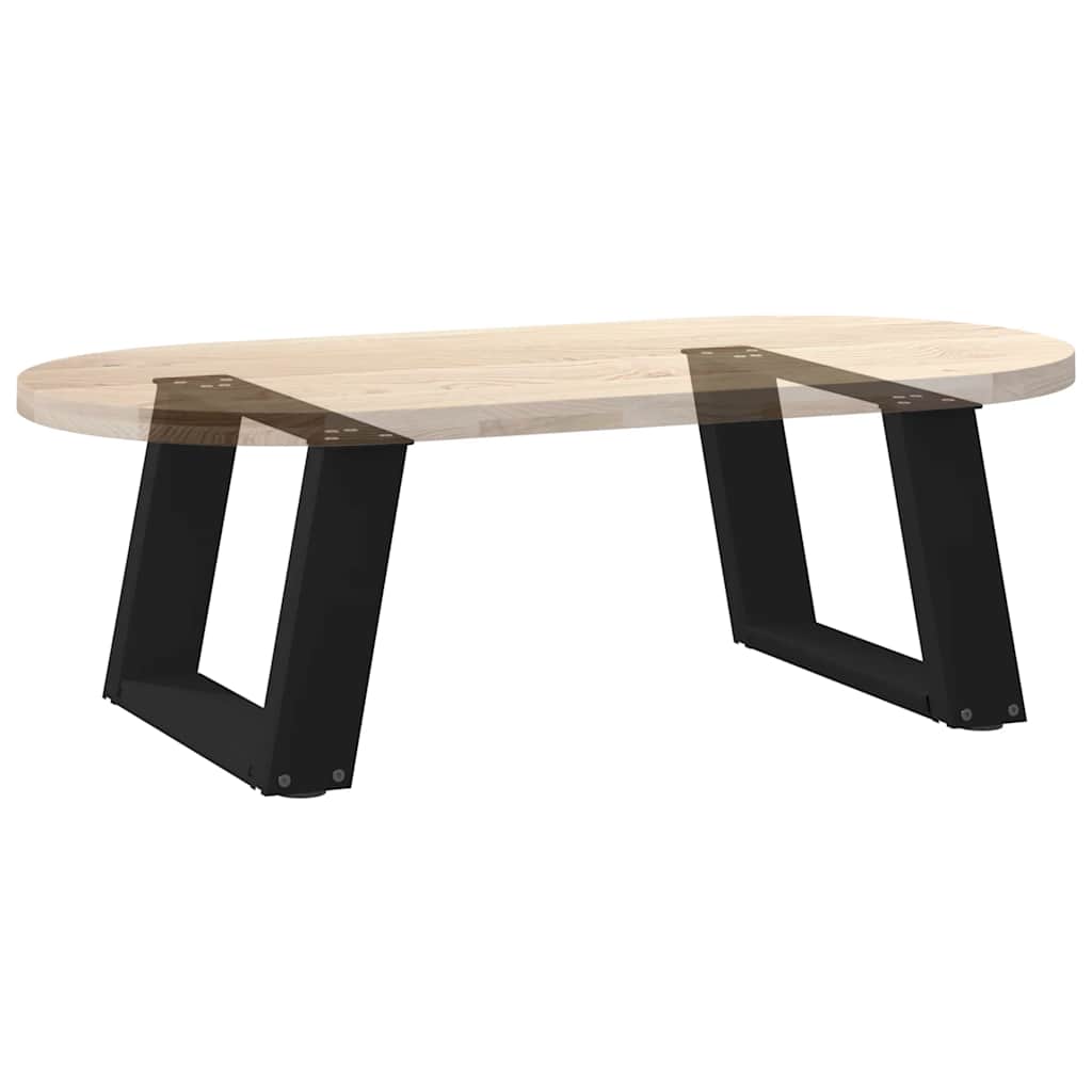 Pernas de mesa de centro em forma de U 2 unidades aço preto 40x(30-31) cm - COMFORTXL - 8