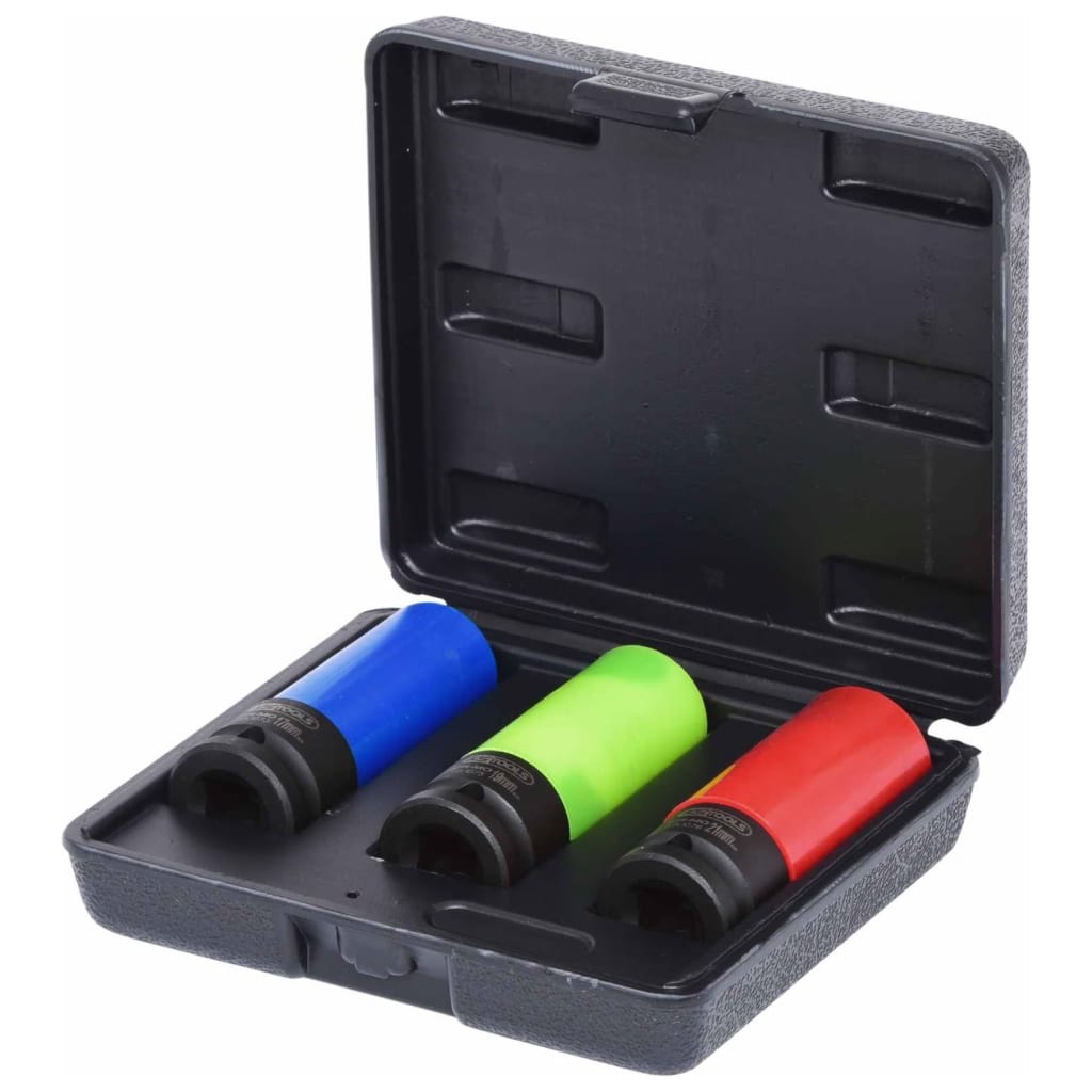 KS TOOLS 1/2" Zestaw nasadek do felg aluminiowych udarowych, wytrzymałych, 3-częściowy - 515.1070